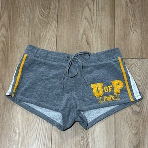 Victoria’s Secret Pink Sporty Cotton Fleece Shorts U of Pink Vintage Small